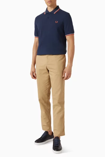Twin Tipped Polo Shirt in Cotton Piqué
