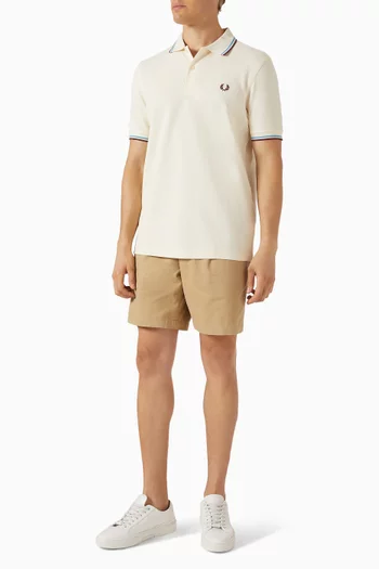 Twin Tipped Polo Shirt in Cotton Piqué