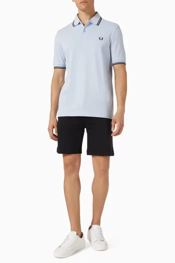 Twin Tipped Polo Shirt in Cotton Piqué