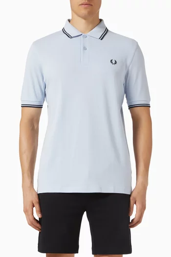 Twin Tipped Polo Shirt in Cotton Piqué