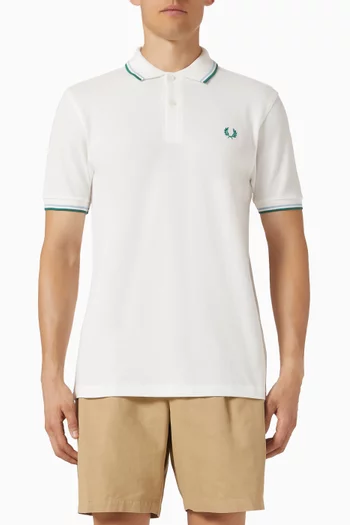 Twin Tipped Polo Shirt in Cotton Piqué
