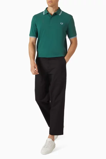 Twin Tipped Polo Shirt in Cotton Piqué