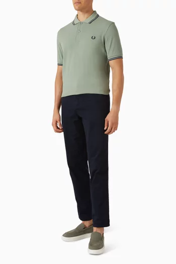 Twin Tipped Polo Shirt in Cotton Piqué