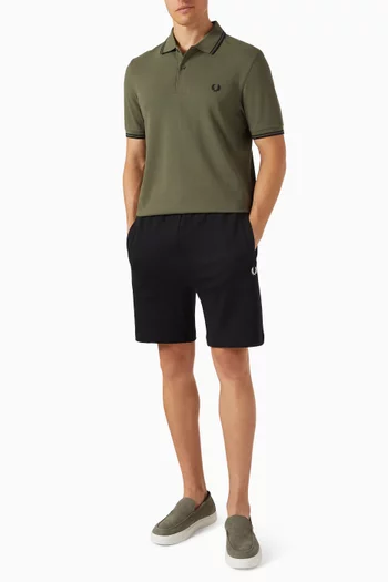 Twin Tipped Polo Shirt in Cotton Piqué