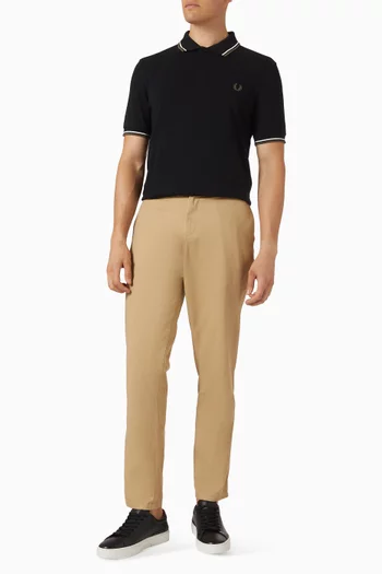 Twin Tipped Polo Shirt in Cotton Piqué