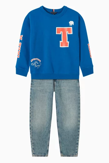 Graphic Logo Sweatshirt in Cotton-fleece