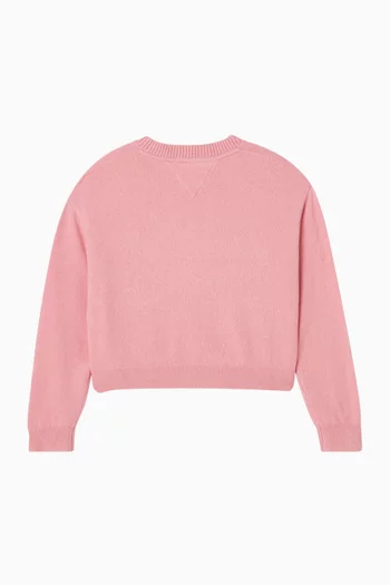 سترة منسوجة بقلب جاكار 