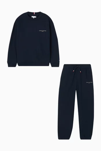 Logo Sweatshirt & Sweatpants Set