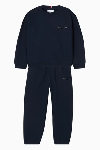 Logo Sweatshirt & Sweatpants Set