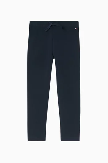 Essential Drawstring Pants in Cotton-knit
