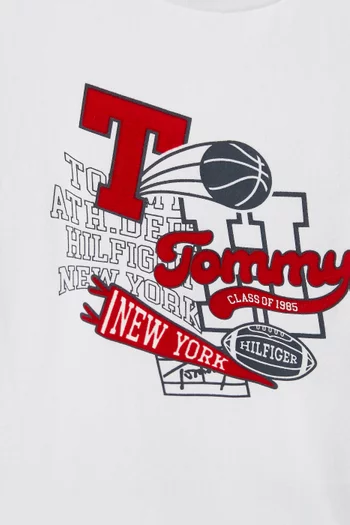 Varsity Graphic-print T-shirt in Cotton