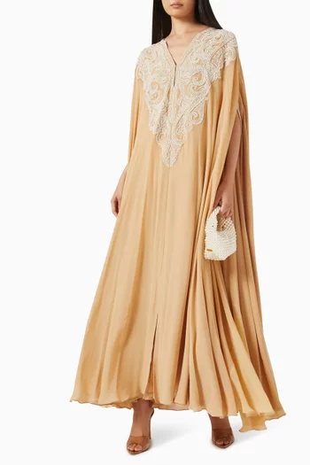 Embroidered Kaftan in Georgette