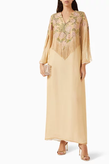 Fringe-trimmed Jalabiya