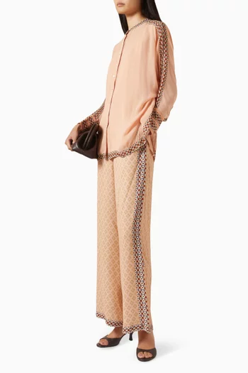 Printed Top & Pants Set