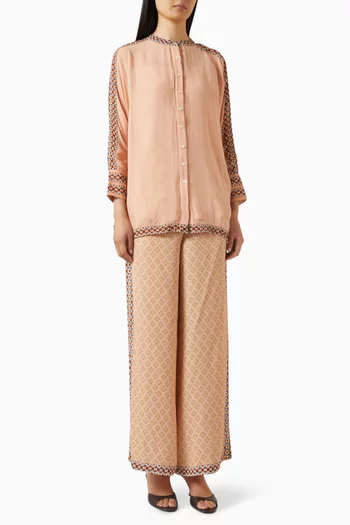 Printed Top & Pants Set