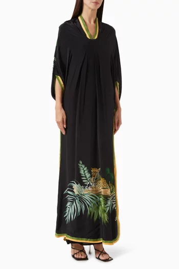 Printed Kaftan in Viscose Crepe & Georgette
