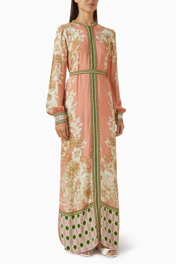 Printed Kaftan in Double Georgette