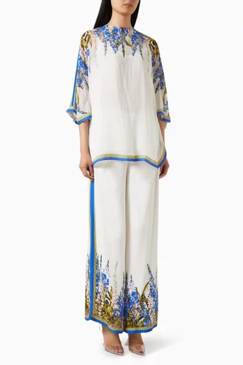 Printed Top & Pants Set
