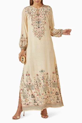 Floral Embroidered Kaftan
