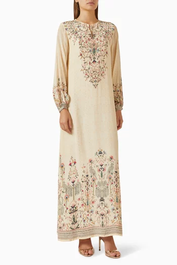 Floral Embroidered Kaftan