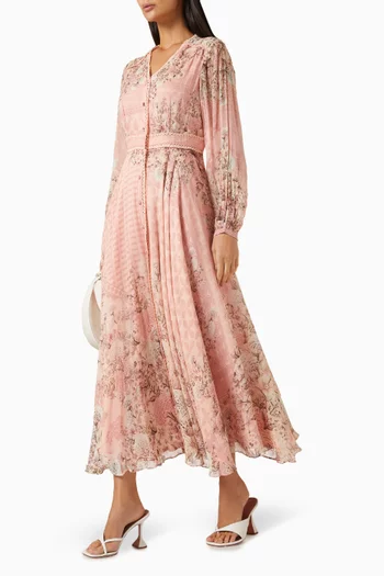 قفطان جوري مزين بنقشة لايوسيل