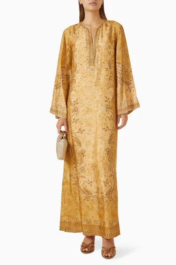 قفطان مزين بنقشة