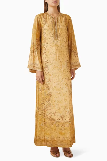 قفطان مزين بنقشة