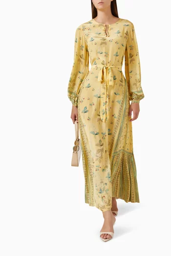 قفطان مزين بنقشة وحزام