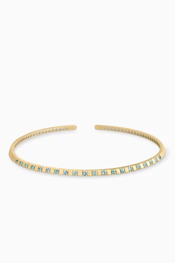 Shiraz Topaz Choker Necklace in 14kt Gold