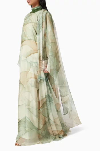 Embellished Kaftan in Chiffon