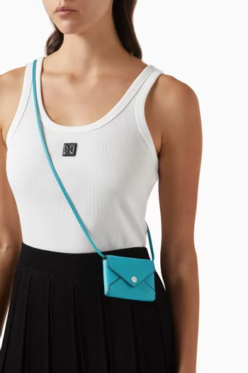 Lanyard Card Case in Leather