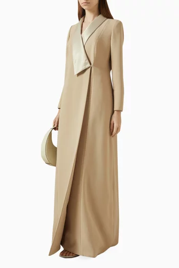 عباية بنمط جاكيت