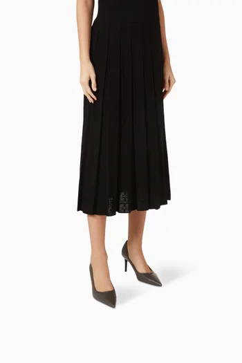 Double T 80 Buckle Pumps in Leather