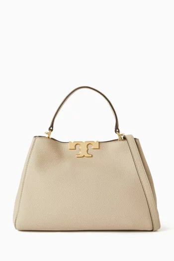 Medium Eleanor Satchel in Pebbled Leather