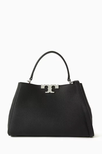 Medium Eleanor Satchel in Pebbled Leather