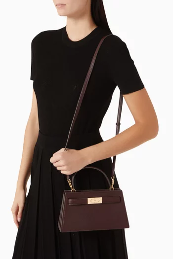 Mini Lee Radziwill Top-handle Bag in Leather
