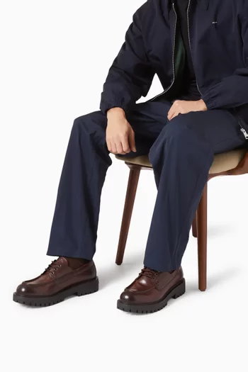 Laced Loafers in Leather