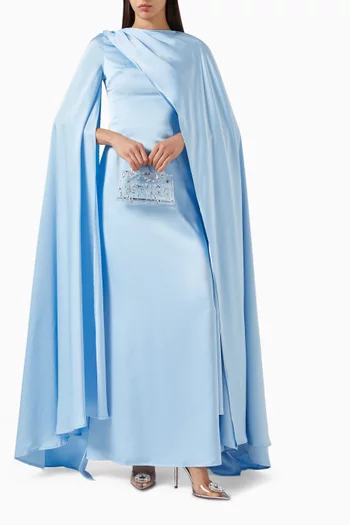 فستان طويل بتصميم كاب