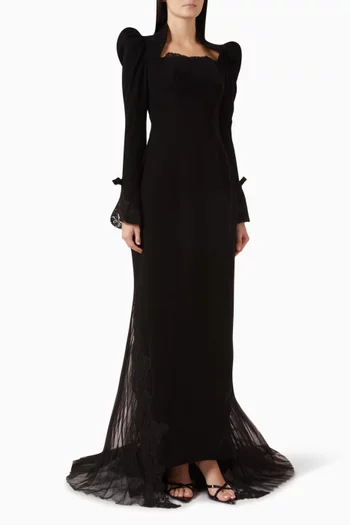 Victoria Gown in Stretch Crepe