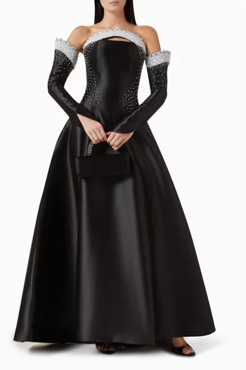 Blythe Tube Gown in Mikado