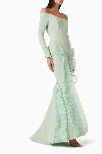 Catherine Gown in Stretch Crepe