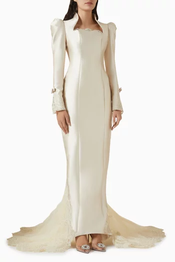 Column Maxi Dress in Satin