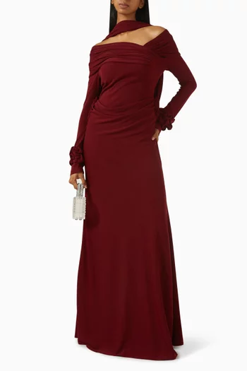 Drape Shawl Dress