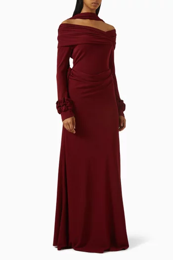 Drape Shawl Dress