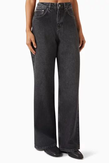 بنطال جينز 415‏ بقصة ساق واسعة دينم