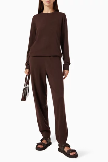 Crewneck Sweater in Wool-cashmere