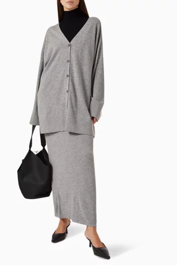 Maxi Skirt in Wool-cashmere
