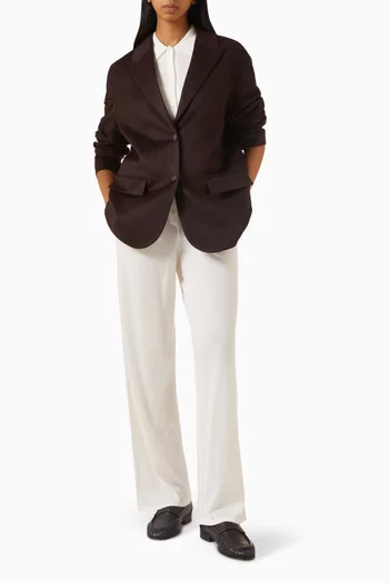 جاكيت بقصة فضفاضة صوف