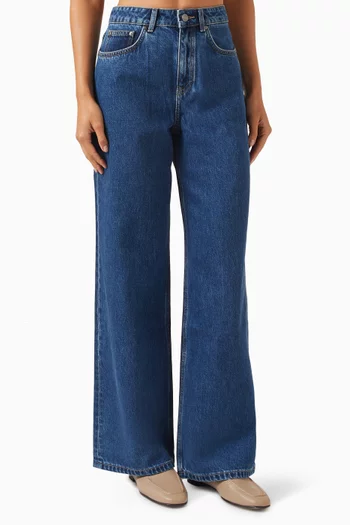 بنطال جينز 415 بقصة ساق واسعة دينم