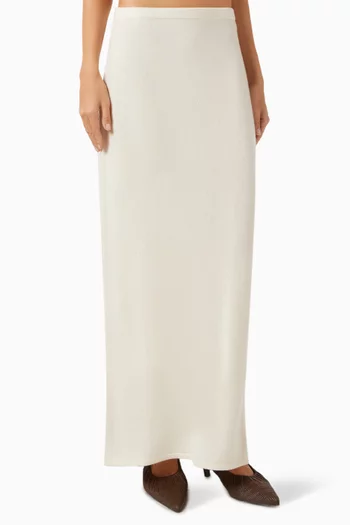 Maxi Skirt in Wool-cashmere